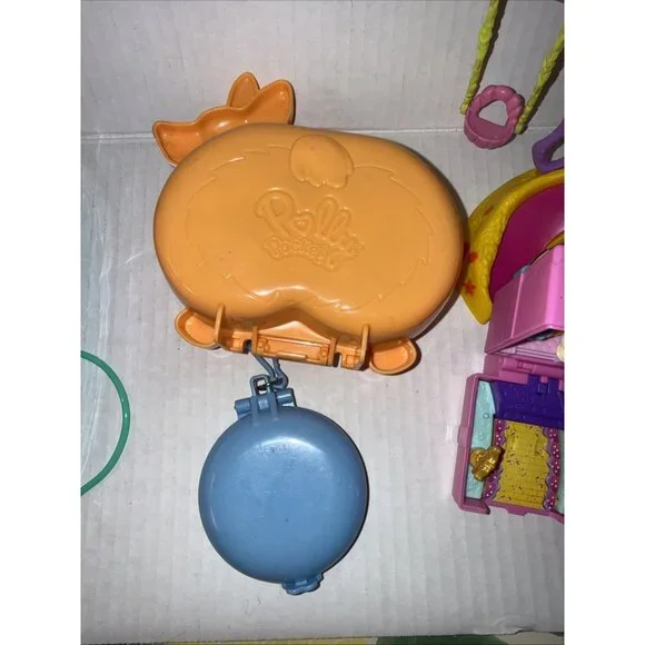 Polly Pocket Play Sets Koala Purse Corgi Dog Compact Playground Swing Garage - Picture 8 of 16